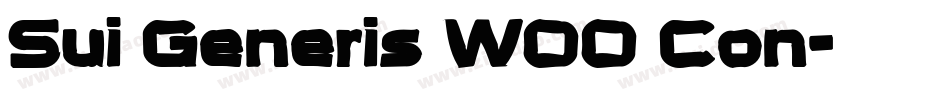 Sui Generis W00 Con字体转换